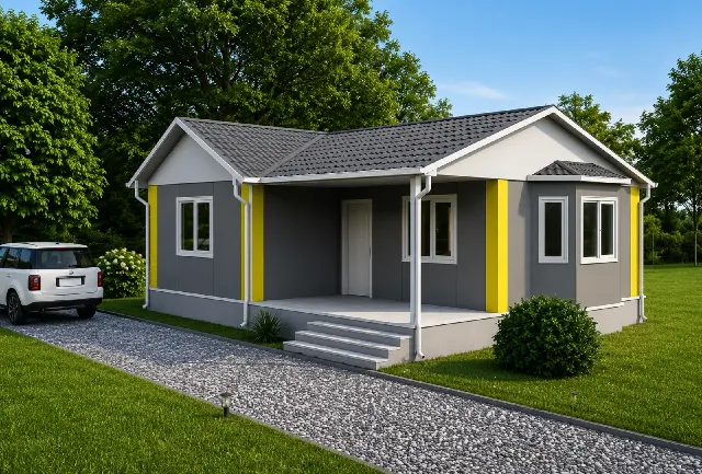 PE009 - 2+1 70 m² Prefabrik Ev