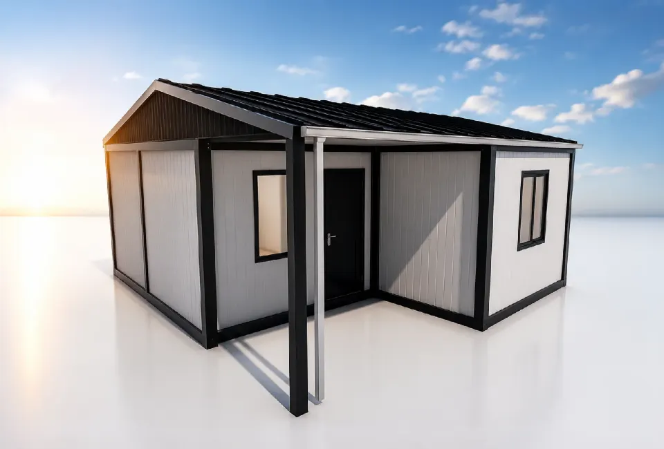 42 m² Birleşim Konteyner Ev - Makas Çatı