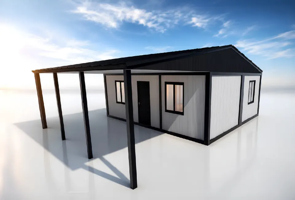63 m² Birleşim Konteyner Ev - Makas Çatı