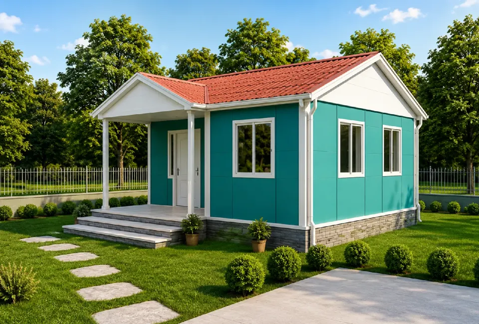 PE002 - 2+0 49 m² Prefabrik Ev