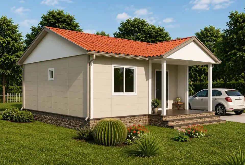 PE007 - 2+1 61 m² Prefabrik Ev