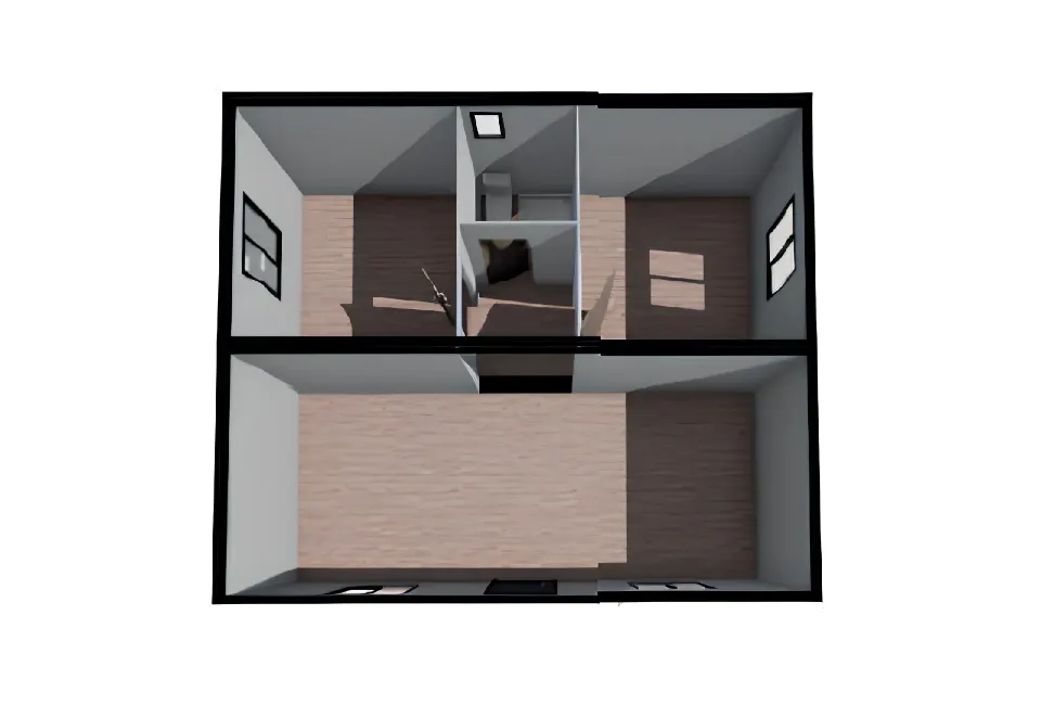 42 m² Premium Çatı Birleşim Konteyner Ev