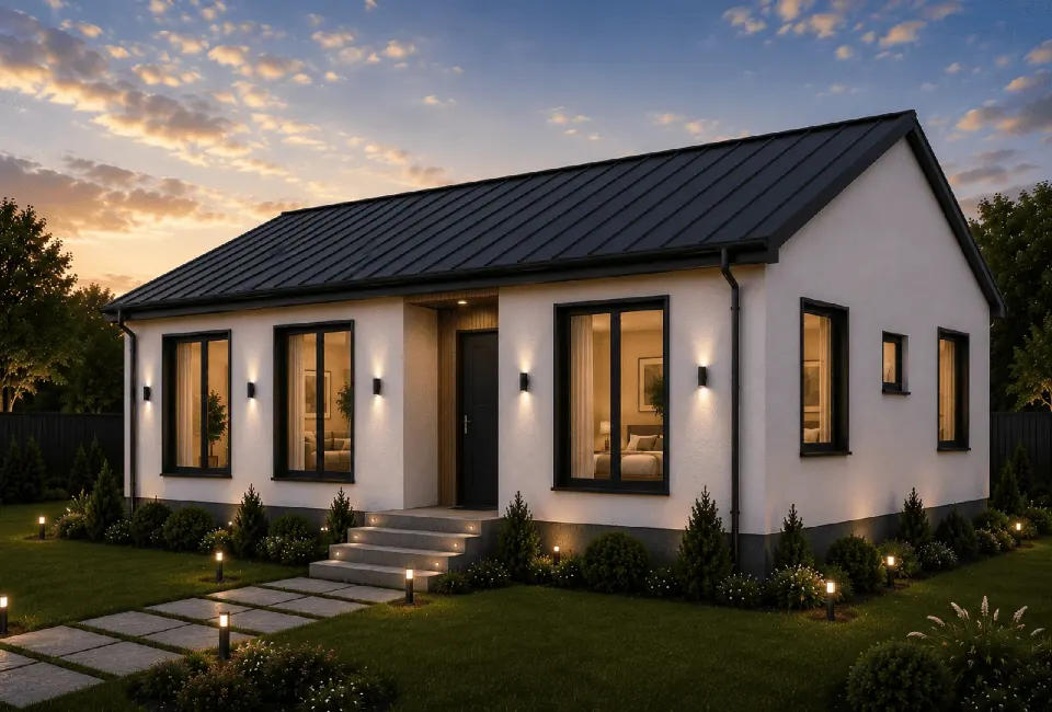 HCE-115 | 115m² Hafif Çelik Prefabrik Ev