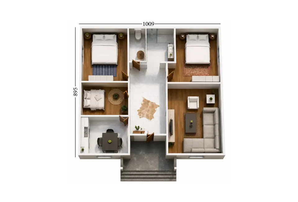 PE021 - 3+1 95 m² Prefabrik Ev